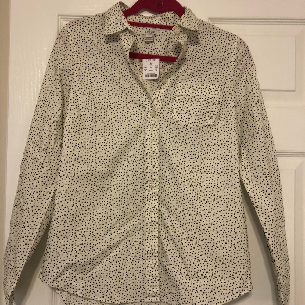 J Crew- star patterned button down